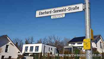 Bekannte Wildberger: Schilder von Straßennamen erhalten Zusätze
