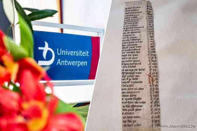 UAntwerpen verwerft waardevol perkament uit middeleeuws boek: “Tijdmachine die ons een blik geeft op het verleden”