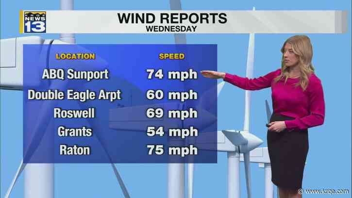 Weather stays windy and cool in New Mexico