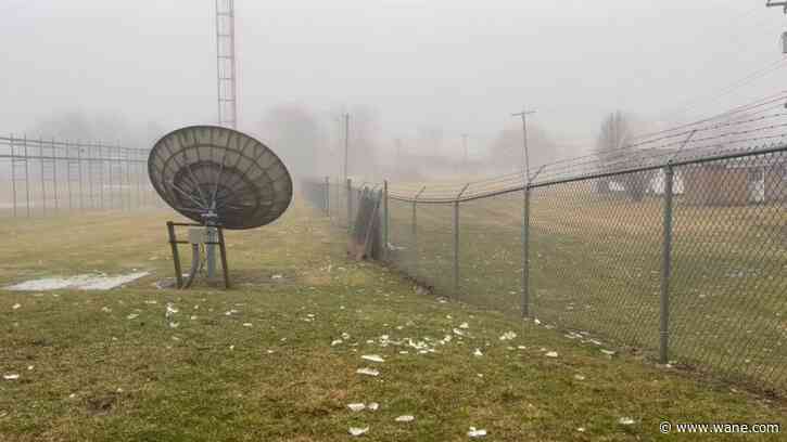Watch and listen; Ice falls from WANE 15 tower