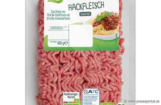Die Danish Crown Fleisch GmbH ruft "Gut Bio Hackfleisch gemischt, 400g" zurück / betroffen sind Aldi Nord und Aldi SÜD