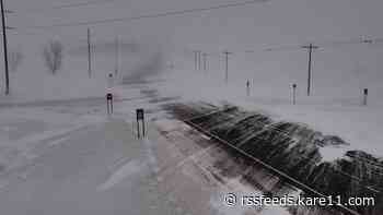 Blizzard conditions close roads, trigger no-travel advisores in southern Minnesota