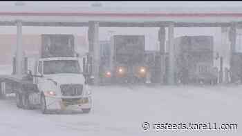 Southern Minnesota deals with high winds, snow