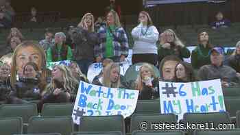 Hockey parents brave the snow and icy roads for this year's girls hockey state tournament