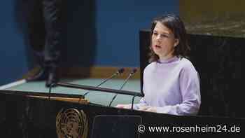 Baerbock vor UN-Vollversammlung: Kein Frieden, „wenn ein Aggressor für seine gnadenlose Gewalt belohnt wird“