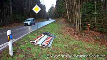 Sperrung in Schömberg: Straße nach Bad Liebenzell dicht