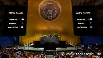 UN-Vollversammlung: 141 Länder fordern Russlands Rückzug
