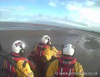 Family and dogwalkers rescued from waters off Wirral