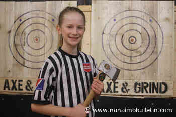 VIDEO: B.C. kid among the World Axe Throwing League’s youngest officials