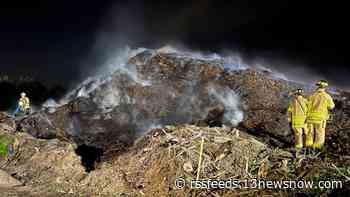 Smell smoke? It might be from this burning debris pile in Chesapeake