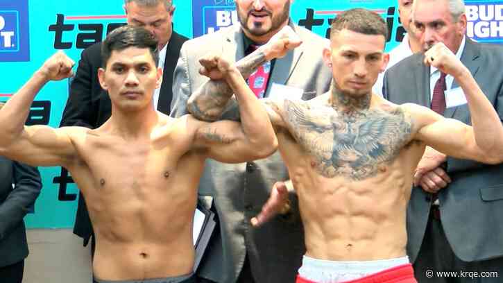 Boxers weigh in for Tapia Fight Night