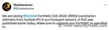 Fortinet FortiNAC Vulnerability Exploited in Wild Days After Release of Patch