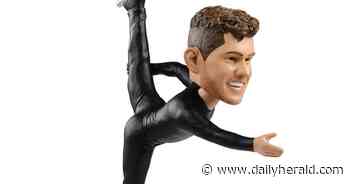 Olympic figure skater Jason Brown, once of Highland Park, gets a bobblehead