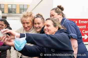 Sir Rod Stewart visits Essex hospital after paying for scans