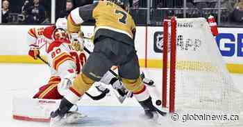 Golden Knights rally in 3rd period to beat Flames in OT