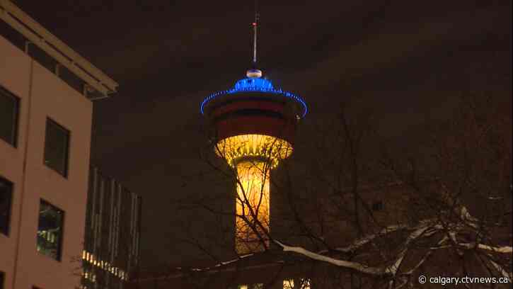 Candlelight vigil in Calgary to mark one year since Russian invasion of Ukraine
