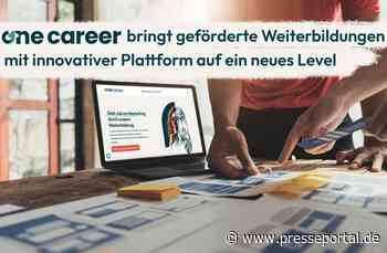 OneCareer bringt geförderte Weiterbildungen mit innovativer Plattform auf ein neues Level