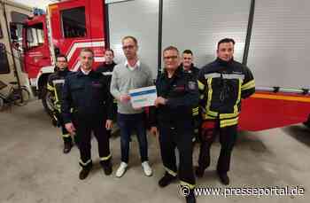 FW-KLE: Spendenübergabe an die Freiwillige Feuerwehr Bedburg-Hau