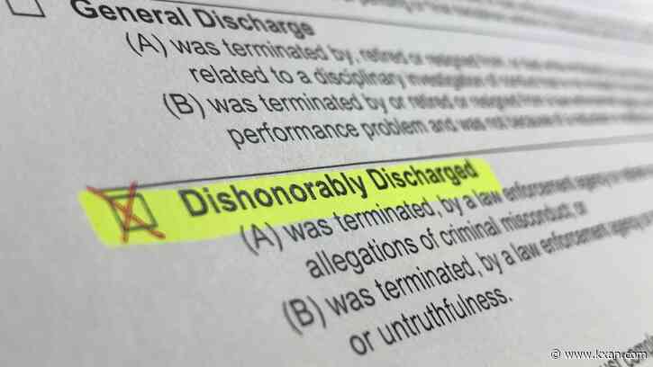 Police dishonorable discharges could be eliminated, what’s the alternative?
