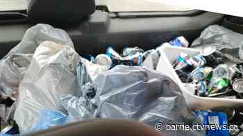 Driver caught with backseat full of empty beer cans faces array of charges: OPP
