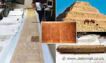 See the preserved 52-foot-long Book of the Dead papyrus laid in found in an ancient Egyptian tomb