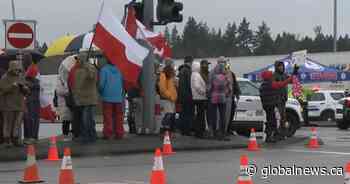 Coquitlam, B.C. man charged with assaulting media member at 2022 Surrey border protest