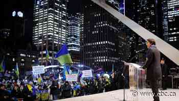 Canada to support Ukraine 'as long it takes, as much as it takes,' Trudeau tells rally