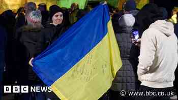 Solidarity in Coventry on Ukrainian war anniversary