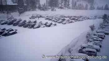 Schnee im sonnenverwöhnten Kalifornien