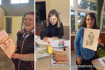 Berry Lane Art Group artists in Elgiva Theatre exhibition in Chesham