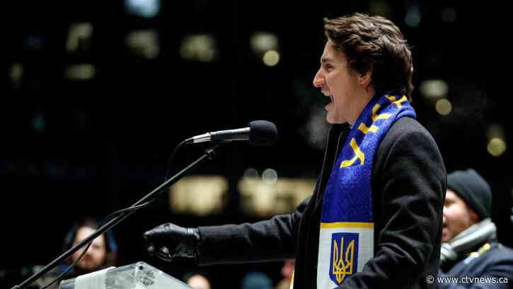 'Why don't you settle down?': Prime Minister Trudeau admonishes heckler at Ukraine event