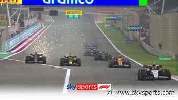 'Three abreast going into turn one!' | Cars go racing in testing!