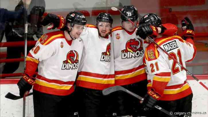 Dinos stave off elimination with late goal to force deciding game 3