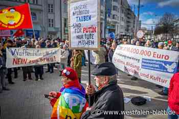 150 Teilnehmer bei Demo zum Ukraine-Krieg