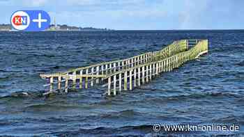 Leichtes Hochwasser in Eckernförde mit 1,15 Meter über Normal Null
