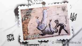 Ukraine-Krieg: Auf neuer Banksy-Briefmarke wird Putin auf die Matte geworfen