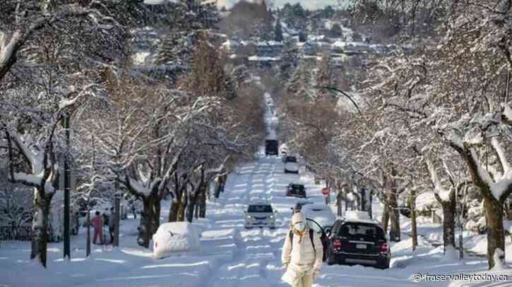 Environment Canada forecasts heavy snowfall across much of B.C.