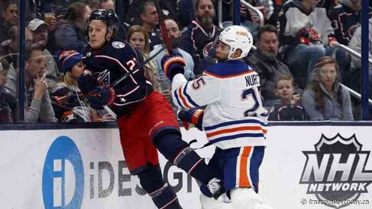 Roslovic’s 3rd period goals lift Blue Jackets over Edmonton