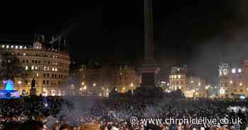 Newcastle fans create incredible atmosphere in Trafalgar Square takeover ahead of Carabao Cup final