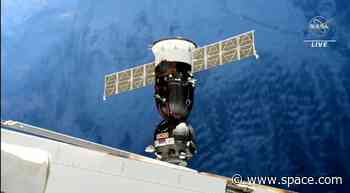 Russia's replacement Soyuz spacecraft arrives at space station