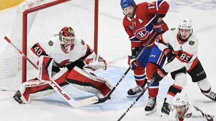 Senators score three in third to trip Canadiens 5-2