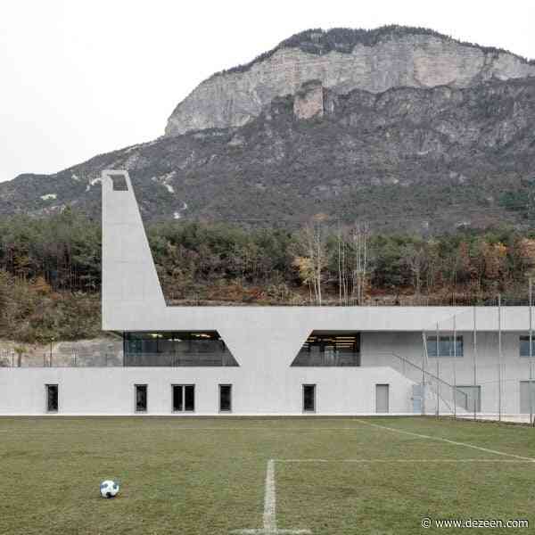 Tapering tower distinguishes South Tyrolean sports centre by MoDus Architects