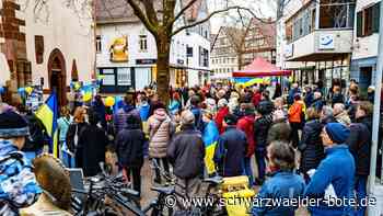 Mahnwache in Nagold: „Der Krieg hat alles verändert“