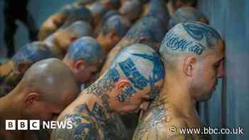 Thousands of tattooed inmates pictured in El Salvador mega-prison