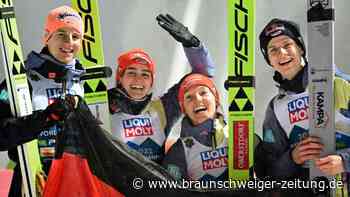 WM-Gold für deutsches Skisprung-Mixed-Team