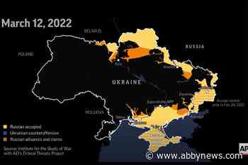 Map shows territorial shifts in Ukraine since war began 1 year ago