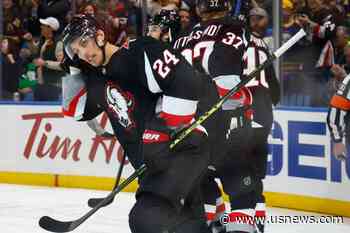 Dylan Cozens Scores 3 in Sabres' 7-4 Rout of Capitals