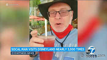 Southern California man's 3,000 visits to Disneyland earn him Guinness World Record