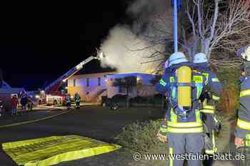 Dachstuhlbrand in Gaststätte in Bad Salzuflen