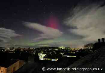 Northern Lights set to appear in skies above Lancashire today